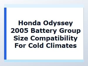 Cold Climate Compatibility: Odyssey Battery Specifications