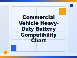 Choosing Compatible Heavy-Duty Batteries for Commercial Vehicles